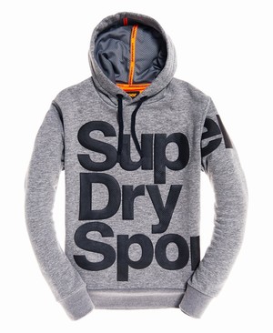 Superdry Combat Férfi Kapucnis Pulóver Szürke/Fekete | FUINE3150